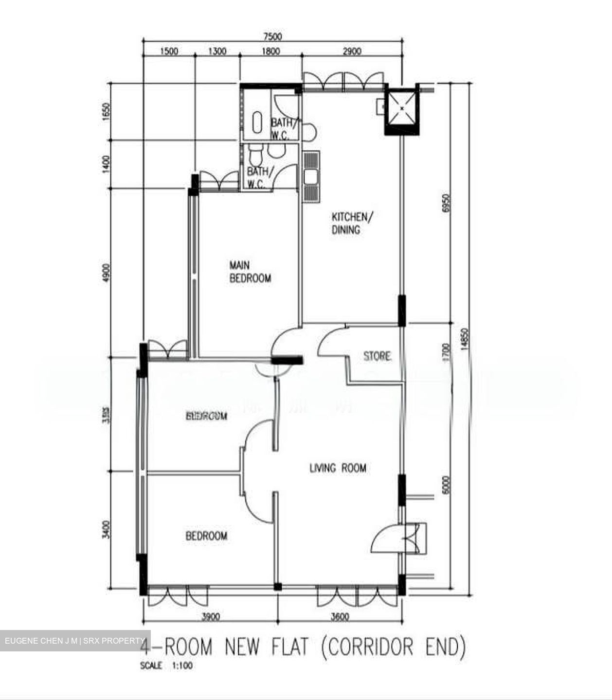 Blk 122 Ang Mo Kio Avenue 3 (Ang Mo Kio), HDB 4 Rooms #559839991